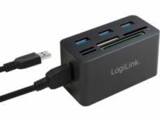 LogiLink USB HUB 1x CF 1x SD 1x M2 1x microSD + 3x USB-A 3.0 (CR0042)