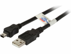 USB EFB USB-A - miniUSB kabel 3 m černý (K5251SW.3)