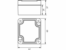 Elektro-Plast STRONG Hermetická krabice č. 63x57x37mm IP67 PHP-117 šedá (62.117)