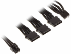 SilverStone Molex – 4pinová disketa, 0,55 m, černá (SST-PP06B-3PER10F)