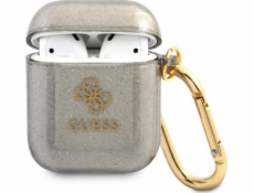 Guess Ochranné pouzdro GUA2UCG4GK Glitter Collection pro AirPods 1/2 šedé