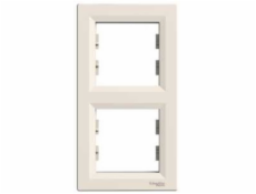 Schneider Electric Double frame Asfora cream EPH5810223