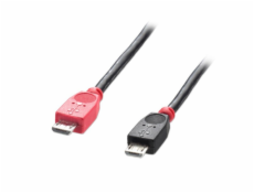 Lindy microUSB - microUSB USB kabel 1 m černý (31759)