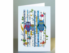 Forever Cards PM201 vysekávaná karta + obálka Sova