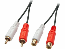 Lindy RCA (Cinch) x2 - RCA (Cinch) x2 kabel 10m černý (35674)