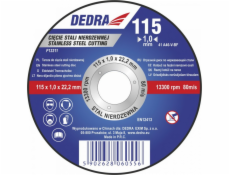 Dedra Disc 125x1.0x22.2mm pro řezání nerezové oceli Inox - F13321