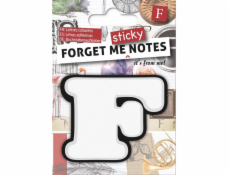 Samolepicí kartičky IF Forget me notes s písmenem F