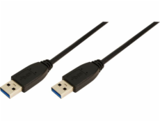 LogiLink USB-A - USB-A USB kabel 2 m černý (KabelUSB3.0TypAdoTypAd)