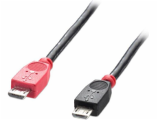 Lindy USB kabel microUSB - microUSB 0,5 m černý (31758)