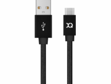 Xqisit USB-A – USB-C kabel USB 1,8 m černý (112200)