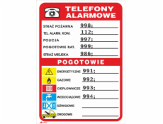 Nouzové telefony ANRO Sign 210 x 150 mm (93/210X150/F)