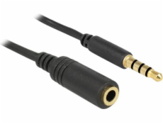 Delock kabel Jack 3,5 mm - Jack 3,5 mm 1 m černý (84666)