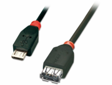 Lindy microUSB - USB-A USB kabel 1 m černý (31936)