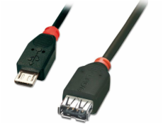 Lindy microUSB - USB-A USB kabel 0,5 m černý (31935)