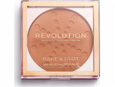 Makeup Revolution Bake & Blot Lisovaný prášek z broskve