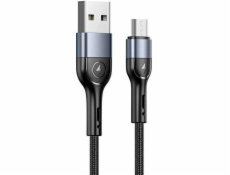 Usams USB-A - microUSB USB kabel 1 m černý (112225)