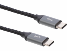 Montis USB-C - USB-C USB kabel 1 m Černostříbrný (MT004)