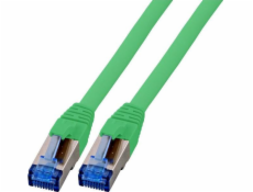 EFB Patchcord RJ45 S / FTP, kat. 6A, kat. 7 Surový TPE superflex kabel, 1m, zelený(K5525FGE.1)