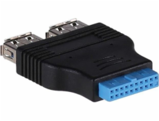 Akyga adaptér 2 x USB 3.0 - 19-pin (AK-CA-58)