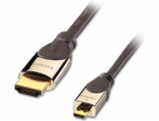 Lindy HDMI Micro - HDMI kabel 1m stříbrný (41421)