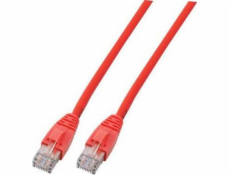 Patchkabel EFB RJ45 U/UTP, Cat.6, LSZH, CCA, 1m, červený (K8104RT.1)