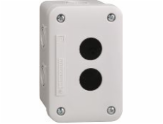 Schneider Electric kazetové pouzdro se 2 otvory 22 mm šedé IP54 (XALE2)