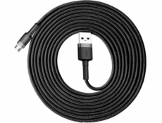 Baseus USB-A - microUSB USB kabel 3 m Černošedý (6953156296374)