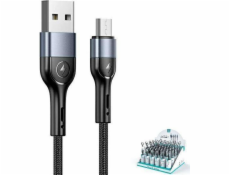 Usams USB-A - microUSB USB kabel 1 m černý (SJ450ZJ01)