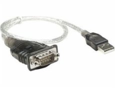 Manhattan USB-A USB kabel – 0,45 m průhledný (205146)