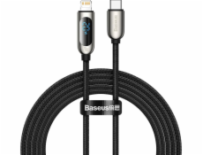 Baseus USB-C – Lightning USB kábel 2 m čierny (BSU2887BLK)