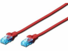 Digitus kabel Digitus patch-cord UTP, CAT.5E, rot, 7,0 m, 15 LGW