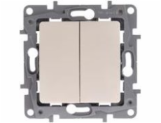 Legrand Double button Niloe 6A cream (764608)