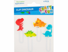 Craft with Fun Dekorativní dino kancelářská sponka