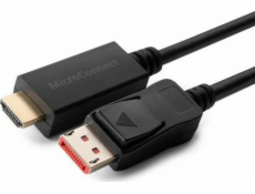 MicroConnect DisplayPort - HDMI kabel 5m černý (MC-DP-HDMI-5004K)