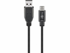 Goobay USB-A - USB-C USB kabel 0,5 m černý (55467)