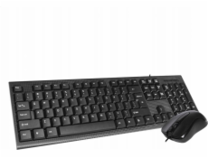 Klávesnice + myš Omega OMEGA KEYBOARD US MOUSE SET OKM-09 DRÁTOVÁ KLÁVESNICE MYŠ USB ČERNÁ [45545]