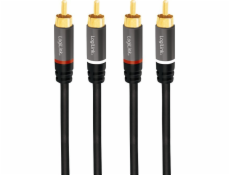 LogiLink RCA (Cinch) x2 - RCA (Cinch) x2 kabel 10m černý (CA1209)