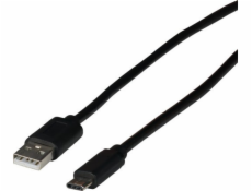 EFB USB kabel USB-A - USB-C 3 m černý (EBUSBC-USB20AK.3)