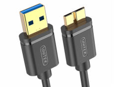 Unitek USB-A USB kabel – 2 m černý (Y-C463GBK)