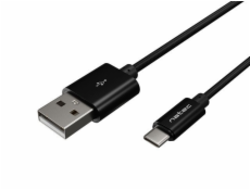 Natec USB-A - USB-C USB kabel 1 m černý (NKA-1956)