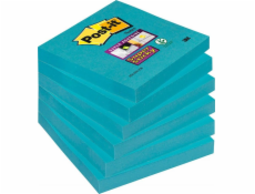 Post-it Sticky notes POST-IT Super Sticky (654-6SS-EB), 76x76mm, 1x90 listů, modrá