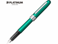 Platinum Plnicí pero Platinum Plaisir Teal Green, F, matně zelené