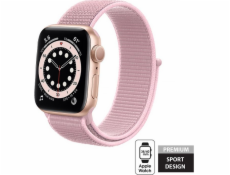 Sportovní řemínek Crong Crong Nylon pro Apple Watch 38/40 mm (pudrová růžová)