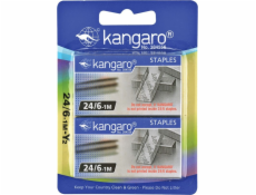 Kangaro Staples KANGARO, No. 24/6,2x1000 ks, blistr