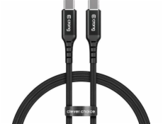 Crong USB-C – USB-C kabel 1,5 m černý (CRG-AL15USCC-BLK)