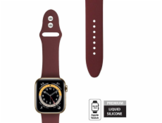 Crong Crong Liquid Band - Řemínek Apple Watch 38/40 mm vínový