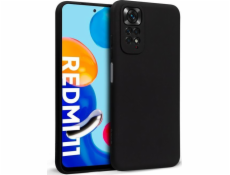 Barevný kryt Crong Crong – pouzdro Xiaomi Redmi Note 11/11S (černé)