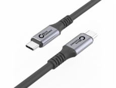 MicroConnect USB kabel USB-C – USB-C 2 m černo-stříbrný (USB3.2CC2)