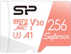 Karta Silicon Power Superior MicroSDXC 256 GB Class 10 UHS-I/U3 A1 V30 (SP256GBSTXDV3V20SP)