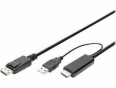 AV adaptér Digitus 2M KABEL ADAPTÉRU HDMI TO DP 2M KABEL ADAPTÉRU HDMI TO DP